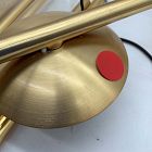 Open Box: Sphere &amp; Stem 3-Light Chandelier - Milk Glass, Brass