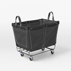 Open Box: Steele Canvas Basket on Wheels - Briquette + Black Trim