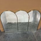 Open Box: Triple Arched Metal Frame Wall Mirror (54.25"W x 36.25"H) - Antique Brass