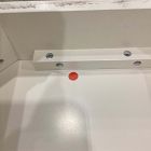 Open Box: Solstice Painted Raffia Mini Nightstand (16") - Whitewash