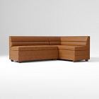 Tilda 2-Piece Leather Storage Banquette (84", 112")