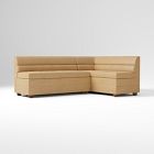 Tilda 2-Piece Leather Storage Banquette (84", 112")