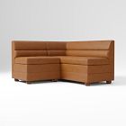 Tilda 2-Piece Leather Storage Banquette (84", 112")