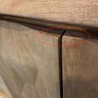 Open Box: Carved Pattern Media Console (80") - Burnt Wax