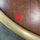 Open Box: Drum Storage Coffee Table (32") - Walnut, Antique Brass