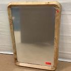 Open Box: Geo Burled Wood Wall Rectangle Mirror (24"W x 36"H) - Light Burled