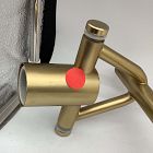 Open Box: Henry 3-Light Chandelier (50") - Antique Brass, Milk Glass