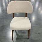 Open Box: Hyde Dining Chair - Deco Weave Sand, Cool Walnut