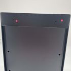 Open Box: Modern Steel &amp; Teak Mailbox, Tall (15.5"W x 4.7"D x 10.5"H) - Black