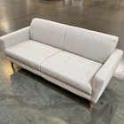 Open Box: Oliver Sofa (72") - Twill Dove, Light Walnut