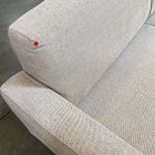 Open Box: Oliver Sofa (72") - Twill Dove, Light Walnut