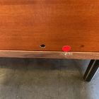 Open Box: Slatted Shallow Media Console (48") - Walnut, Dark Bronze