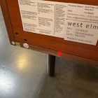 Open Box: Slatted Shallow Media Console (48") - Walnut, Dark Bronze