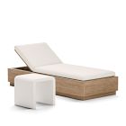 Telluride Outdoor Chaise Lounge &amp; Syros Side Table Set
