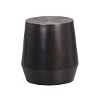 Hand-Hammered Aluminum Side Table (17.5")