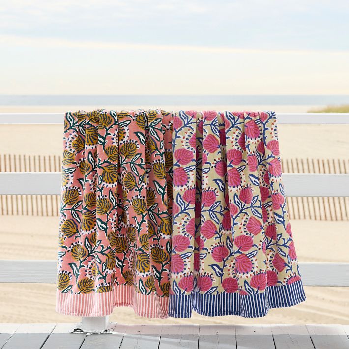 KITH Floral Stripe Beach Towel バスタオル vine-floral-beach-towel-3-o.jpg