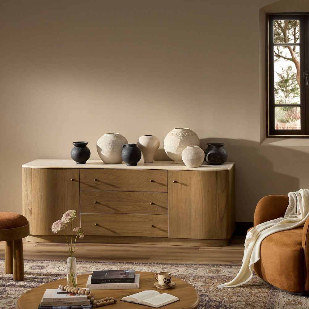 Elinea Marble Media Console (78") by West Elm