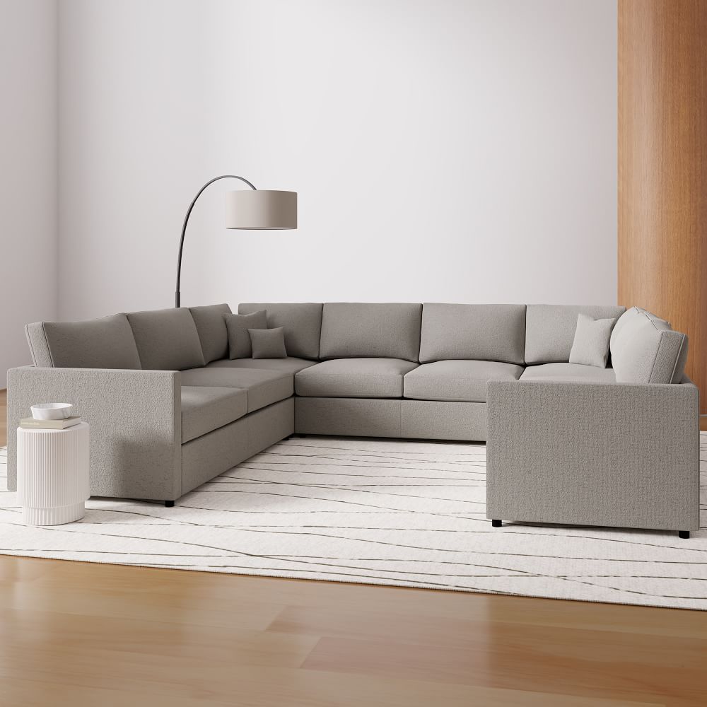 Harris 5-Piece U-Shaped Sectional (132"-140") by West Elm