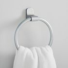 Mid-Century Contour Bathroom Hardware - Chrome