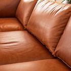 Haven Leather 2-Piece Bumper Chaise Sectional (108")
