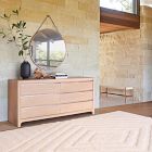 Modern Leather Round Hanging Mirror - 36"