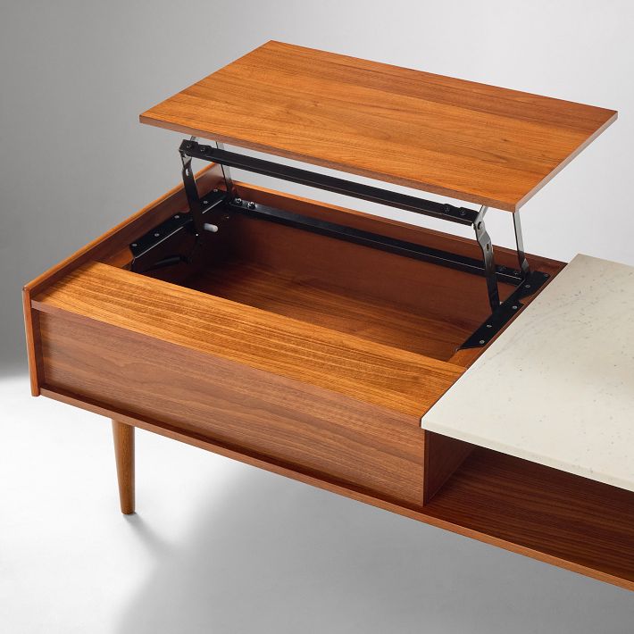Mid-Century Pop-Up Coffee Table | Modern Living Room Furniture