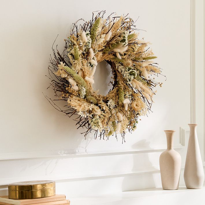 Dried Coral Breeze Wreath 20