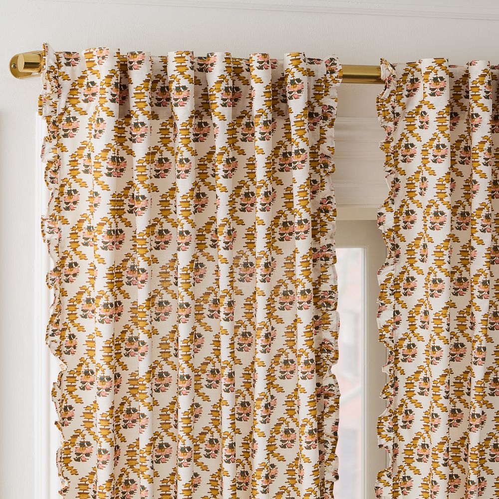 Jawahar Curtain (Set of 2) - 48x96, Sauterne