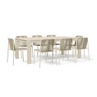 Telluride Aluminum Outdoor Extendable Table (60"&ndash;85") &amp; Oceana Side Dining Chairs Set