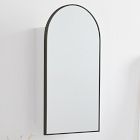 Open Box: Arched Metal Framed Medicine Cabinet (16.5" x 31") - Dark Bronze