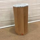 Open Box: Emsworth Drink Table (10") - Sawar Marble, Blonde