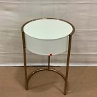 Open Box: Layton Nightstand (18") - Ivory, Champagne Bronze