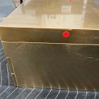 Open Box: Mid-Century Champagne Lacquer Jewelry Box, Grand (7.25"H)