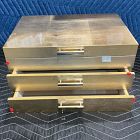 Open Box: Mid-Century Champagne Lacquer Jewelry Box, Grand (7.25"H)