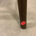 Open Box: Oak Wood Leather Saddle Bar Stool (26") - Warm Ash/Distressed Black