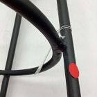 Open Box: Pierce &amp; Ward Bar Stool (30") - Pierce &amp; Ward Stripe, Black Cast Metal