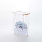 Open Box: Yamazaki Tosca Slim Rolling Laundry Basket - White