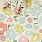 Pink Chicken Ditsy Floral Rug