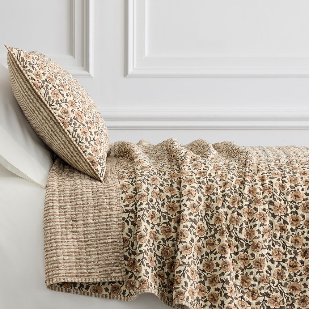 Laney Floral Quilt & Shams - Full/Queen, Peony