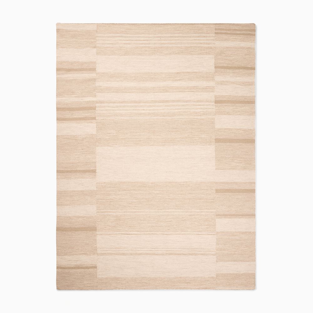 Diffused Blocks Flatweave Wool Rug by West Elm