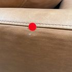 Open Box: Haven Loft Leather Sofa (86") - Ludlow Leather,Sesame, Pecan
