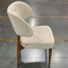 Open Box: Hyde Dining Chair - Deluxe Velvet Clay, Cool Walnut