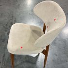 Open Box: Hyde Dining Chair - Deluxe Velvet Clay, Cool Walnut
