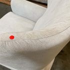 Open Box: Jodie Wing Recliner - Performance Distressed Velvet Frost Gray, Almond