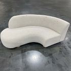 Open Box: Laurent Left Arm Wedge Chaise - Yarn Dyed Boucle Alabaster, Blonde