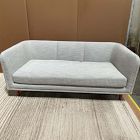 Open Box: Marcel Sofa (76") - Performance Basket Slub Frost Gray, Cool Walnut