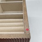 Open Box: Modern Fluted Jewelry Box, Grand (7.5"H) - Dune