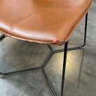 Open Box: Slope Dining Chair, Set of 2 - Nut Leather Saddle, Charcoal
