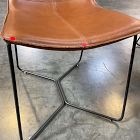 Open Box: Slope Dining Chair, Set of 2 - Nut Leather Saddle, Charcoal
