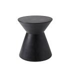 Concrete Outdoor Hourglass Side Table (17.5")
